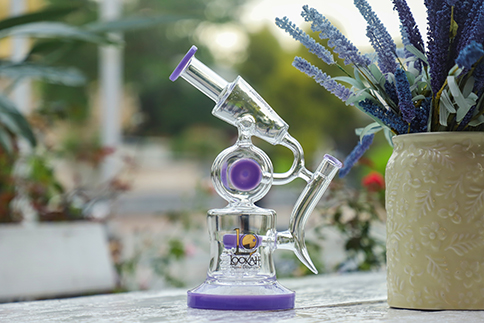 purple glass dab rig