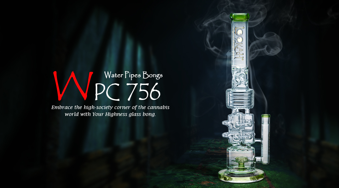 WPC756 Skyscraper Glass Water Pipe 