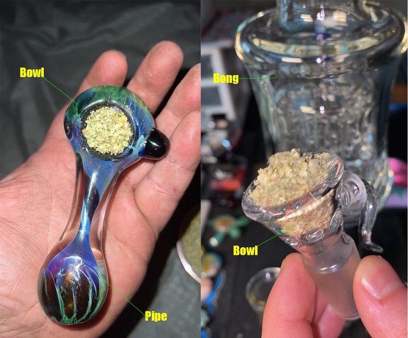 Bowl of pipe and bong