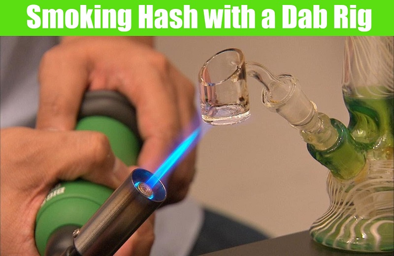 Smoking Hash with a Dab Rig