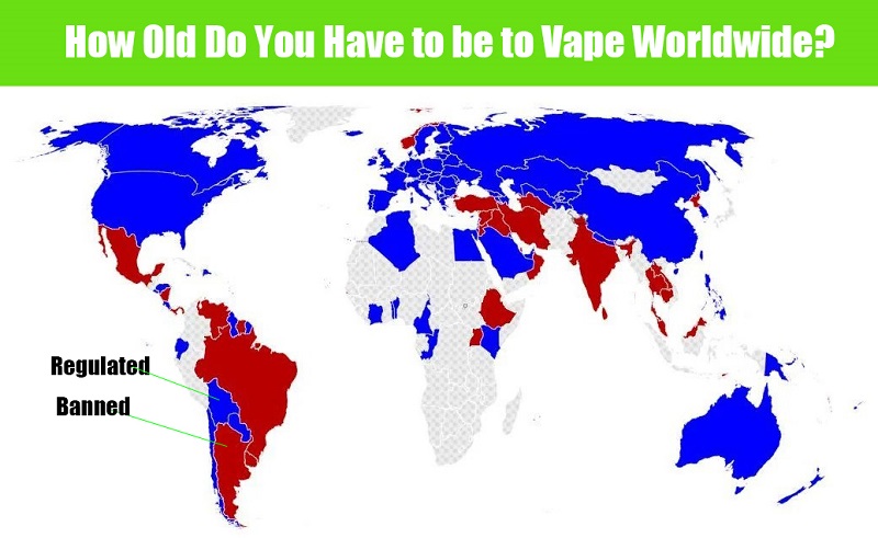 How old do you have to be to vape in other countries around the World