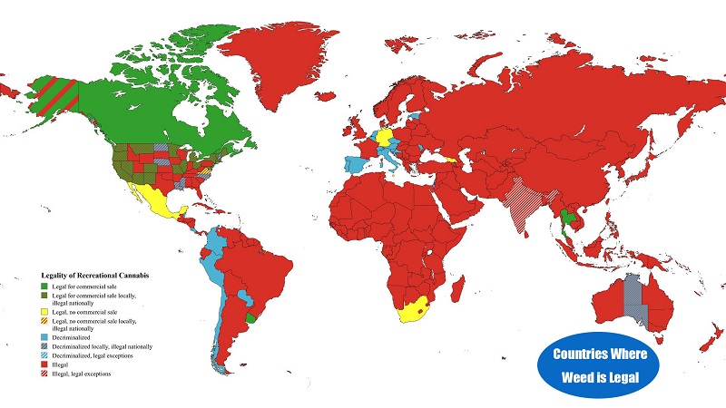 Countries Where Weed is Legal worldwide