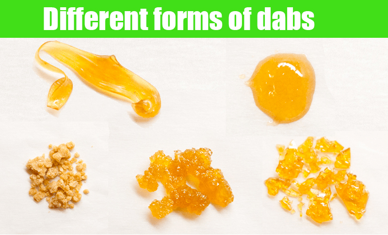different forms of dabs