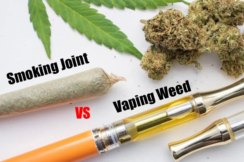 smoking joint vs vaping weed