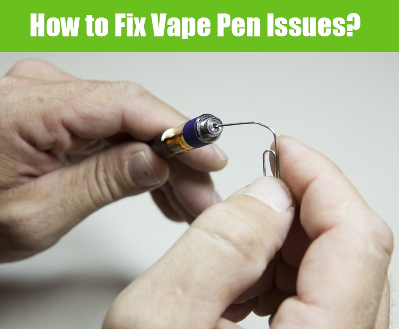 Using a paper clip to unclogg a vape cartridge