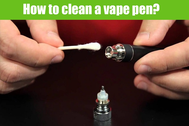 Cleaning a vape pen with cotton bud/qtips