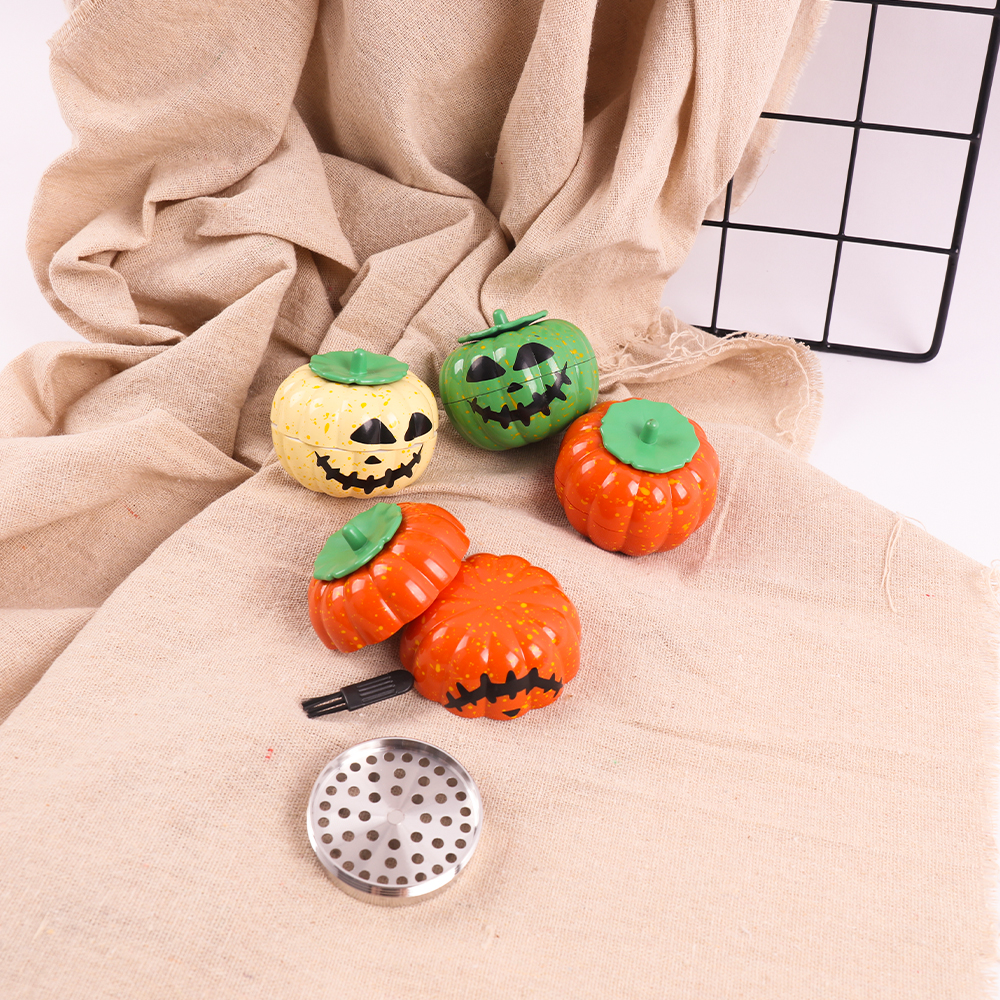 Halloween Zinc Alloy Pumpkin Aluminum Herb Grinder