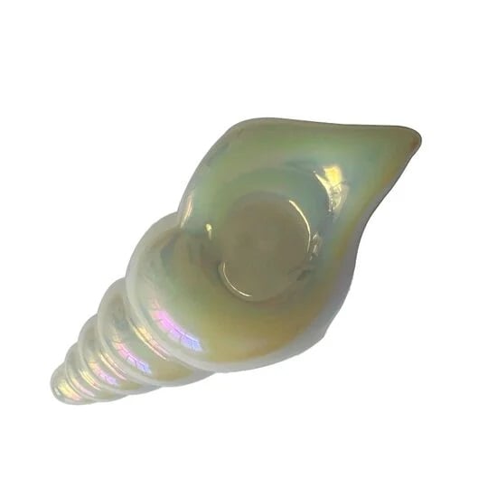 Electroplated Conch Glass Pipe