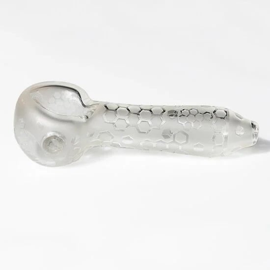 Honeycomb Frosted Glass Pipe