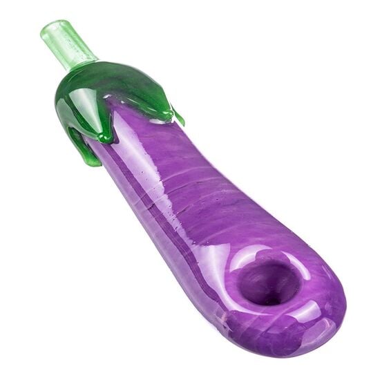 Purple Eggplant Glass Pipe