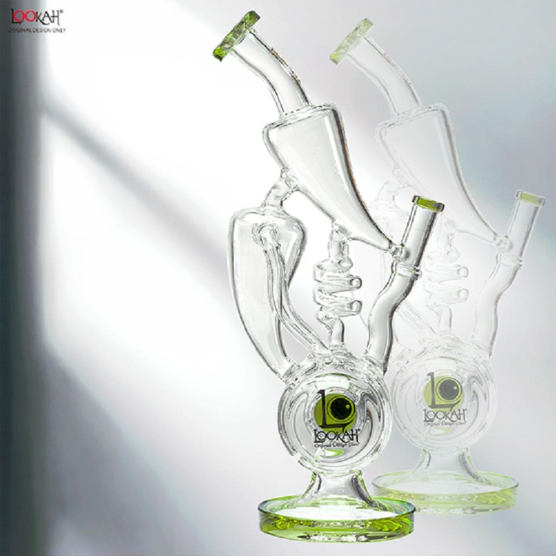 16"- Glass- Disc- Perc- Multi -Chamber- Bong