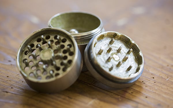 How to clean your grinder and get high at the same time