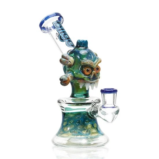 11"- Glass- Mini- Skull- Dab- Rig