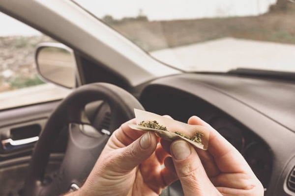 Driving to your destination with marijuana