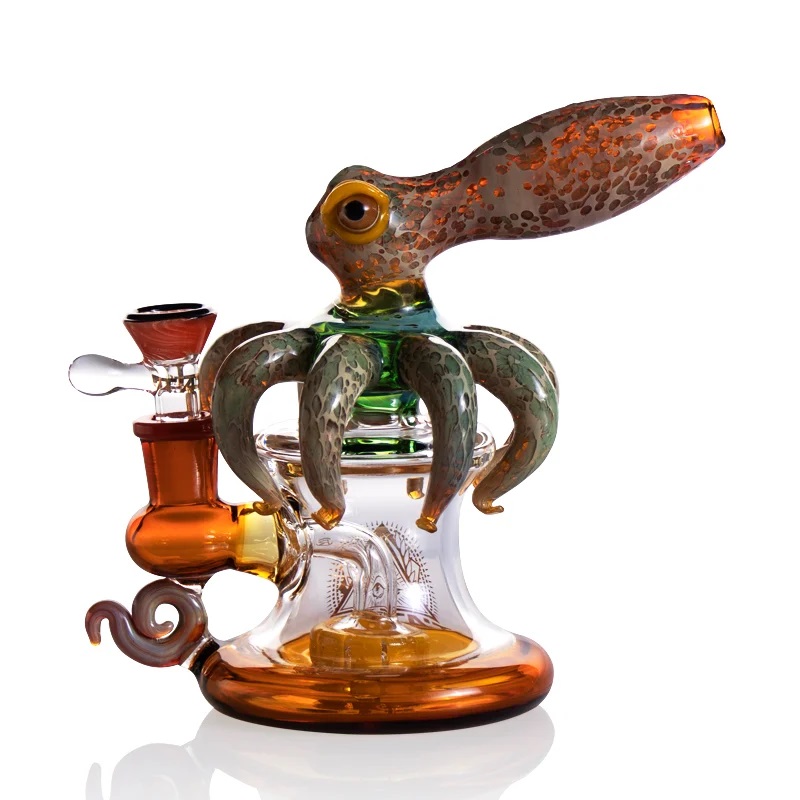 Cool- Novelty- Mini- Octopus- Glass- Bong