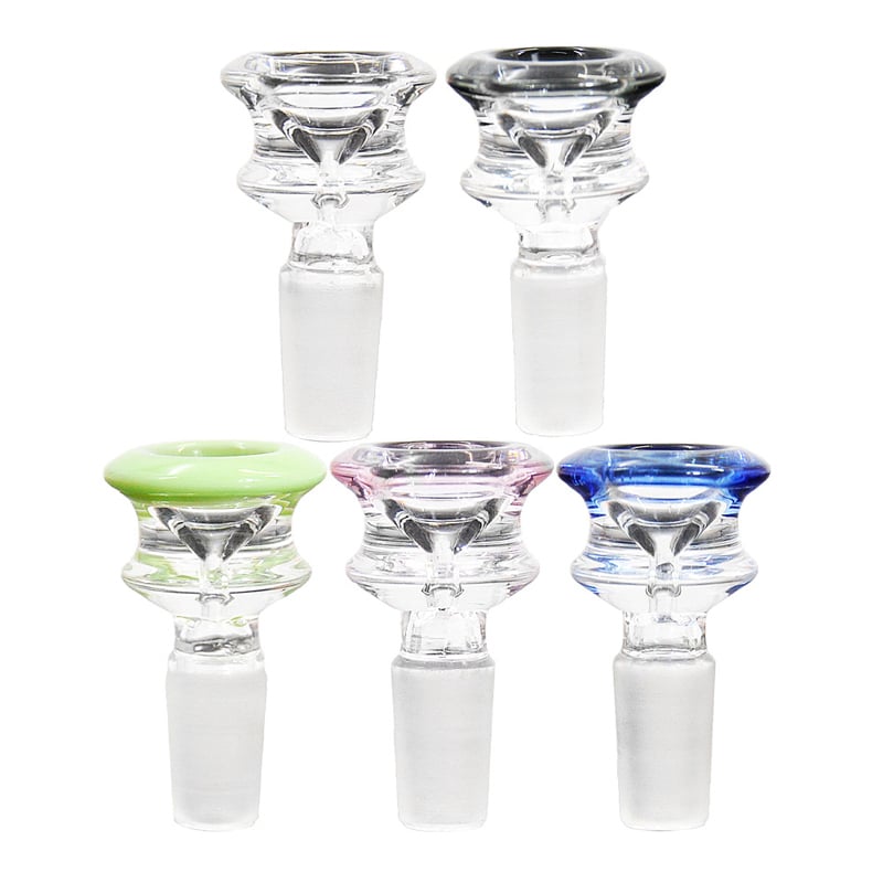 2Pcs 14mm Glass Water Pipe Bowl 1