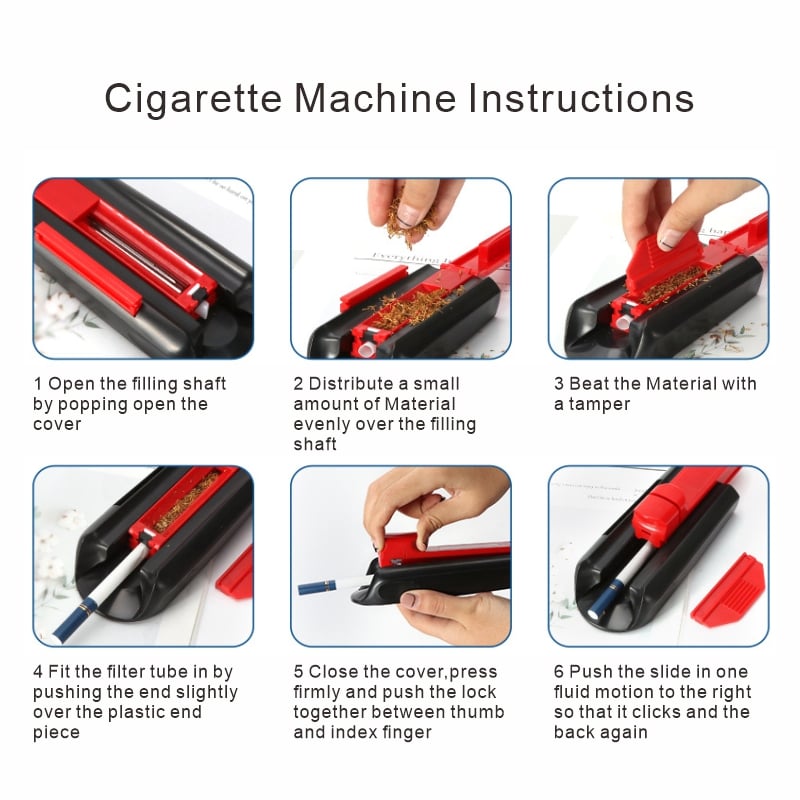 Manual Tubes Cigarette Injector Rolling Machine