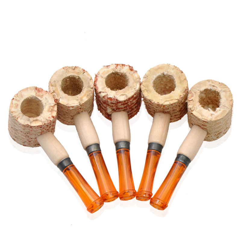2Pcs Mini Corn Cob Tobacco Pipe Straight Bit 3 2Pcs Mini Corn Cob Tobacco Pipe Straight Bit 3