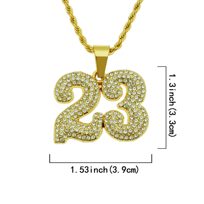 Number 23 Pendant Necklace 1