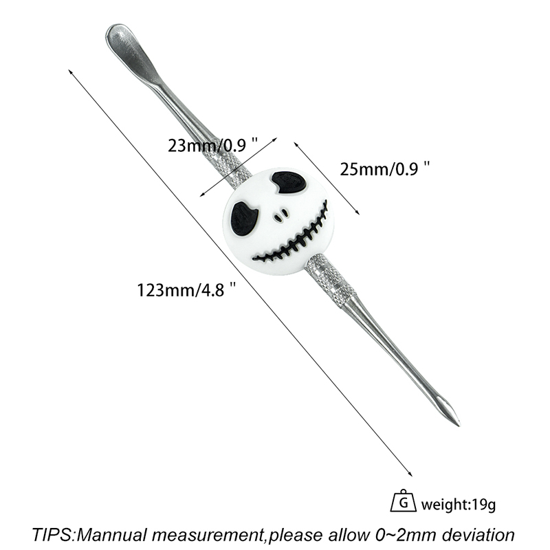 dab tool Halloween Skull metal scoop organization Chart