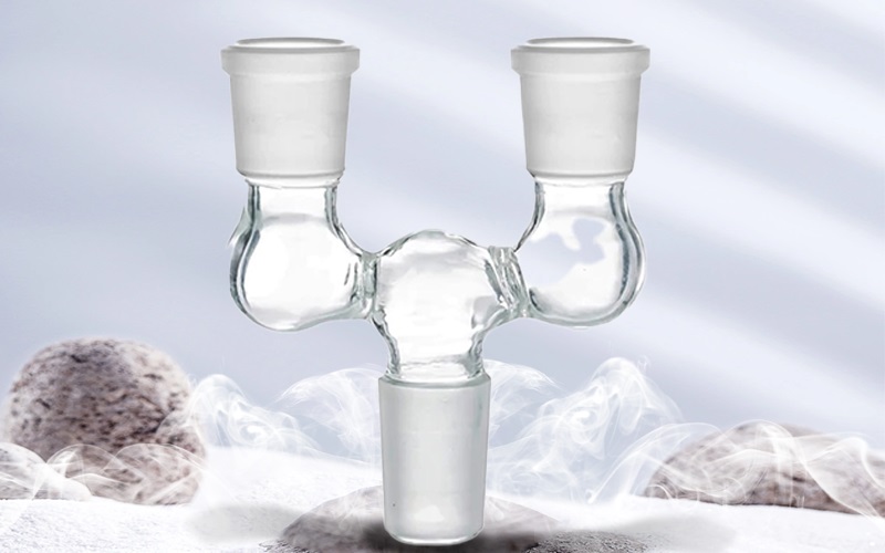 14mm Glass Double Bowl Joint Adapter (2PCS)