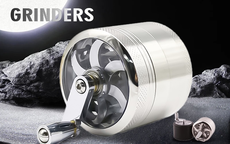 63mm 4 Layer Hand Crank Herb Grinder