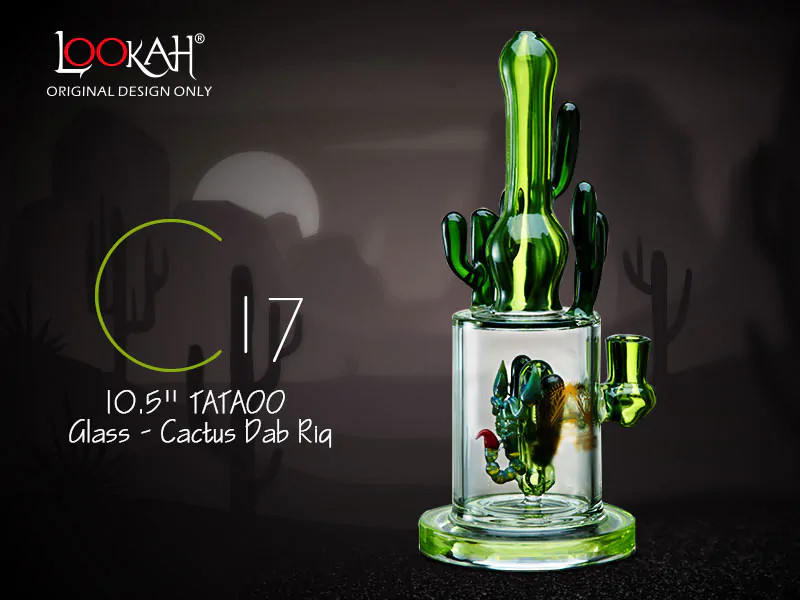 TATAOO Glass Cactus Bong Theme Wax Dab Rig