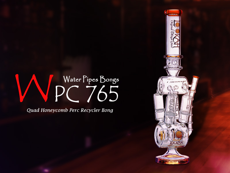 LOOKAH Recycler Honeycomb Quad Bong | Perc