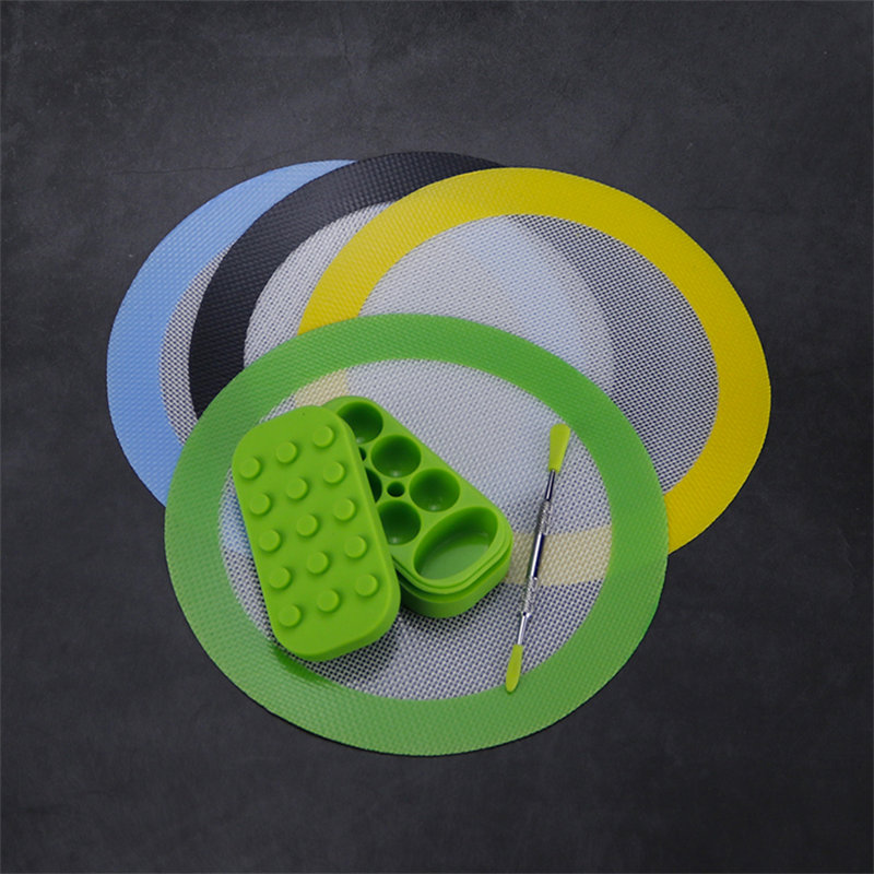 Circular Silicone Dab Mat 2PCS