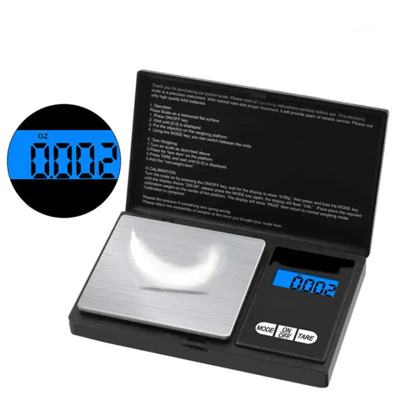 Digital Pro Pocket Scale with Back-Lit LCD Display, Tare, Hold and