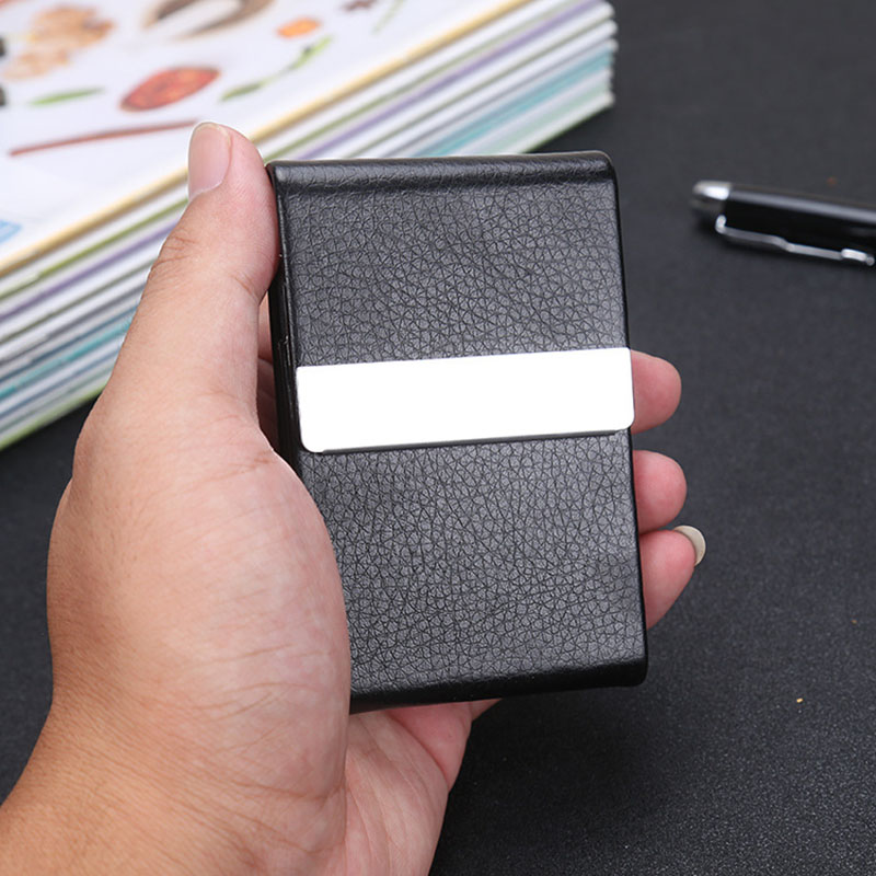 PU Leather Stainless Steel Cigarette Case 01