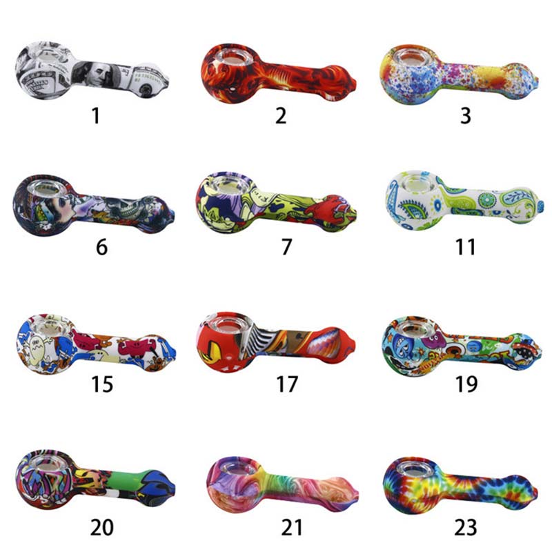 4 Inch Silicone Glass Bowl Smoking Pipe 01