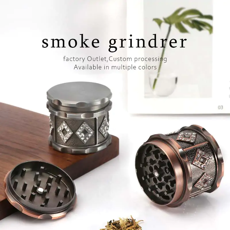 Four layer Iridescent Zinc Alloy Herb Grinder Manual Tobacco - Temu