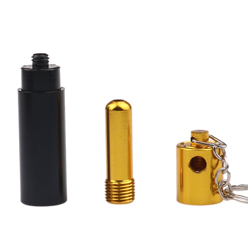 Keychain Battery Shaped Portable Metal Smoking Pipe 01