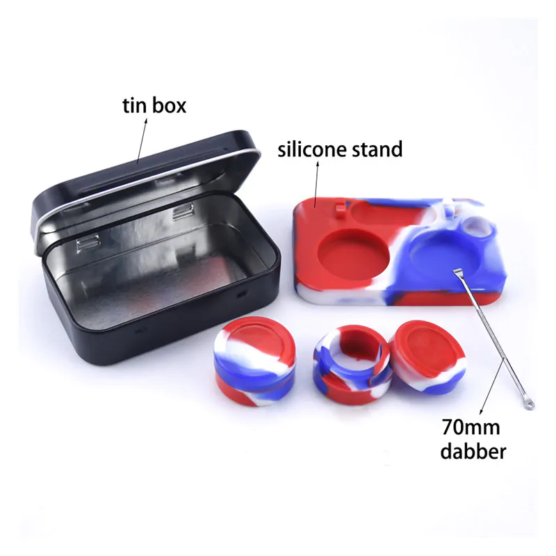Dab Tools Kit: Wax Carving Tool + Silicone Containers + Box
