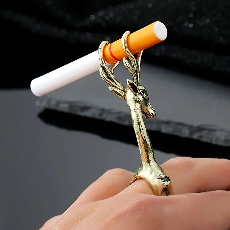 Cigarette Holder Ring Finger Joint Ring Holder Rainbow Color - Temu