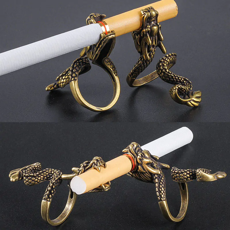 Brass Cigarette Holder Ring LOOKAH