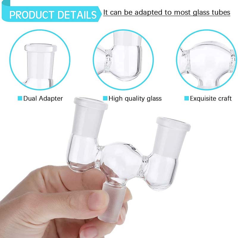 Glass Connecting Adapter 14mm Female to 14mm Male 01