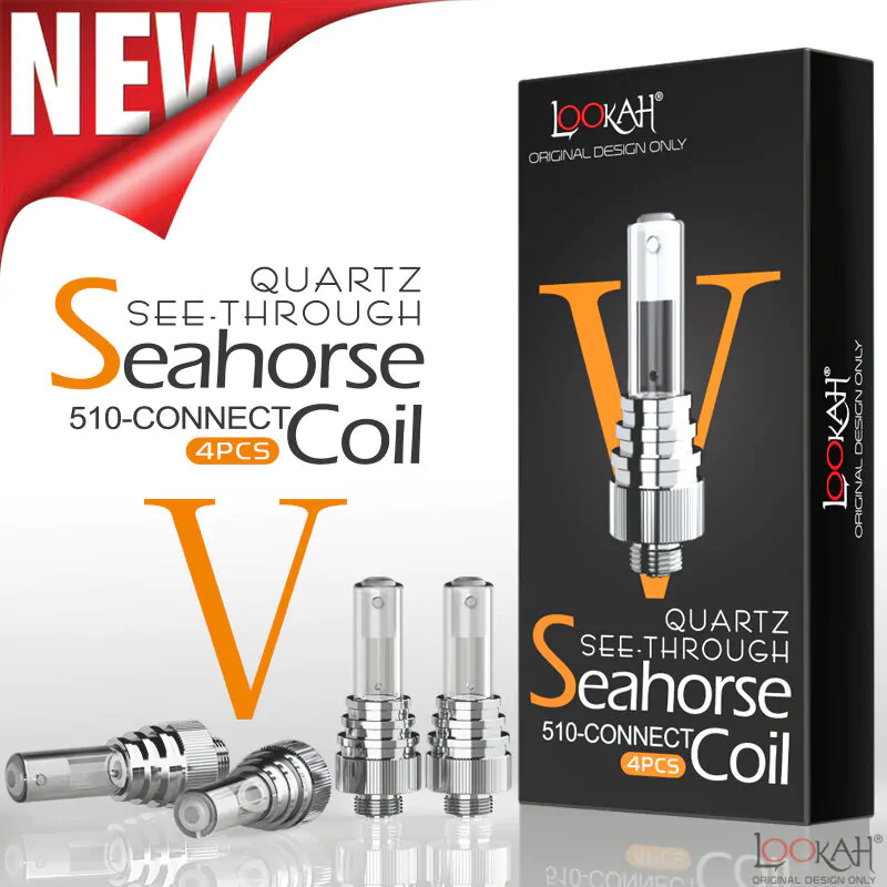 Lookah Seahorse 2.0 Coil Ceramic Tube Tip Replacement - 3 Pack 