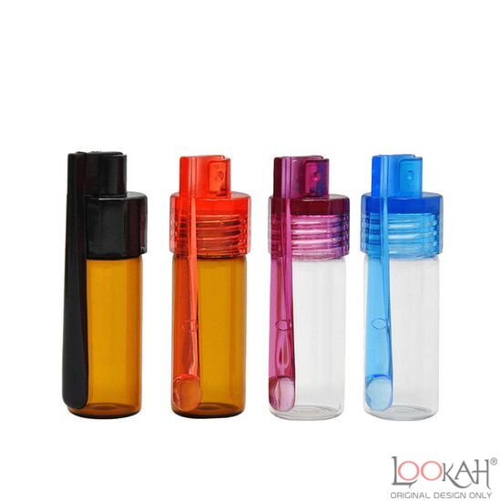 1pc Portable Glass Snuff bottles Waterproof Pill Case Sealed Pill Container!