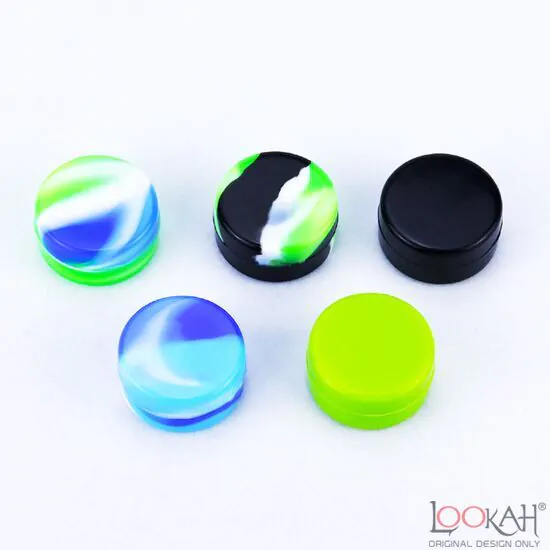 Silicone Kit Set With Tin Box 5ml Silicone Dab Containers For Wax Dabs Jars  And Silver Dabber Tool Dab Rigs From 3,02 €