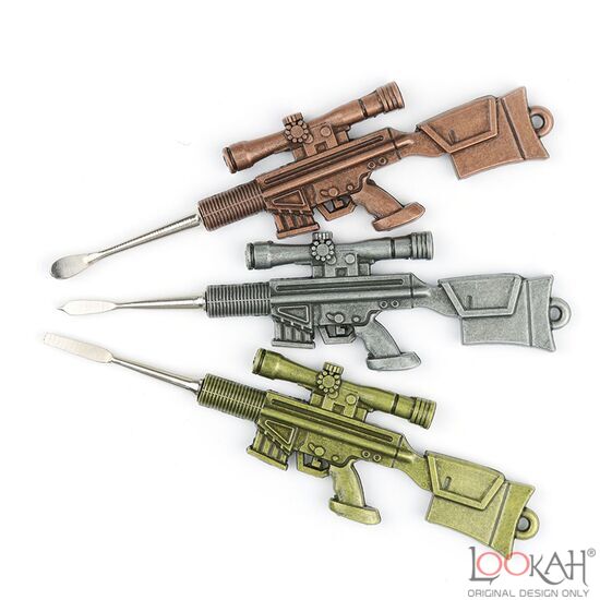 Metal Gun Dab Tool  6.5 Gun-Shaped Dabber